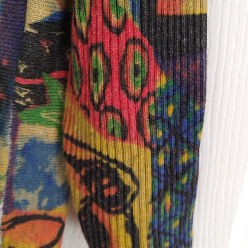 NWT Colorful Abstract Design Sweater - Picture 3 of 6